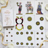 Cartes à jouer de mariage personnalisées de luxe, imprimées sur mesure, noms et date personnalisés, écologiques, marque Yvvei, jeu de poker, emballage personnalisé en papier