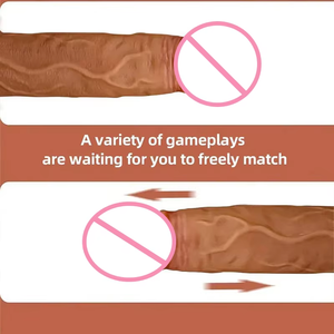 Vibromasseur réaliste en silicone pour homme, avec sangle murale extra-large, écologique, étanche IPX6, jouet sexuel 20 cm - Product Image 2