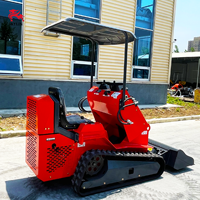 Mini Skid Steer Loader Compact Tracked Crawler Loader EPA CE Mesin Konstruksi Pertanian dengan Lampiran