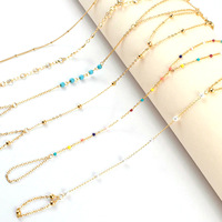 Pulsera de Cadena para Dedo con Perlas y Turquesa Delicadas, Antideslustre, Segura para la Piel, Estilo Bohemio, para Verano y Playa
