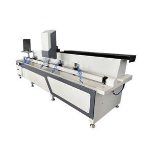 <span class=keywords><strong>Machine</strong></span> de perçage et de fraisage CNC à double tête pour le traitement des profilés en <span class=keywords><strong>aluminium</strong></span>, fabrication de fenêtres et de portes - Product Image 1