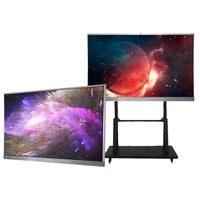 Pizarra Interactiva Digital de 98 Pulgadas, 4K UHD, IR Antideslumbrante, Pantalla Multitáctil de 20/40 Puntos, Cámara de 13MP para K12 y Nivel Medio