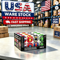 Stock USA : Balle Fidget Spinner Anti-stress Rétractable pour Adultes, Jouet Gyro à Pousser et à Tourner, Jouet à Presser et à Basser, Design Cartoon