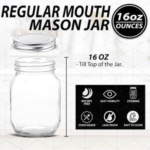 Pot en verre borosilicate simple couche personnalisé de 150 ml à 1000 ml avec couvercle en acier inoxydable, résistant aux hautes températures, pour caviar - Vente en gros - Product Image 3