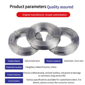 Fil de fer galvanisé Q195 multi-usages pour <span class=keywords><strong>corde</strong></span> <span class=keywords><strong>à</strong></span> <span class=keywords><strong>linge</strong></span> et projets de bricolage - Product Image 2