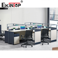 Ekintop - Bureau de travail modulaire en bois MDF en forme de T, design moderne, à vendre