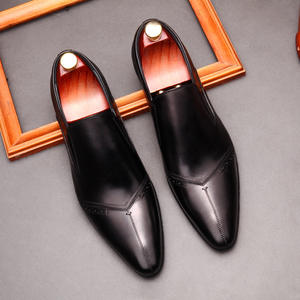 Nouvelles chaussures en cuir italiennes faites à la main, décontractées, formelles, avec lacets et semelles rigides, respirantes, antidérapantes, pour l'automne, pour hommes - Product Image 6