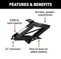 4pc 5000lbs 4 "-24" RV Camper Ciseaux Nivellement Crics Stabilisateur de Remorque avec Poignée Crics de Voiture