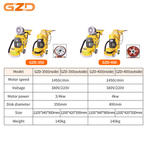 Factory Sale Sandpaper Sponge Diamond Millstone Concrete <strong>Floor</strong> Grinder and Polisher with Vacuum - Product Image 4