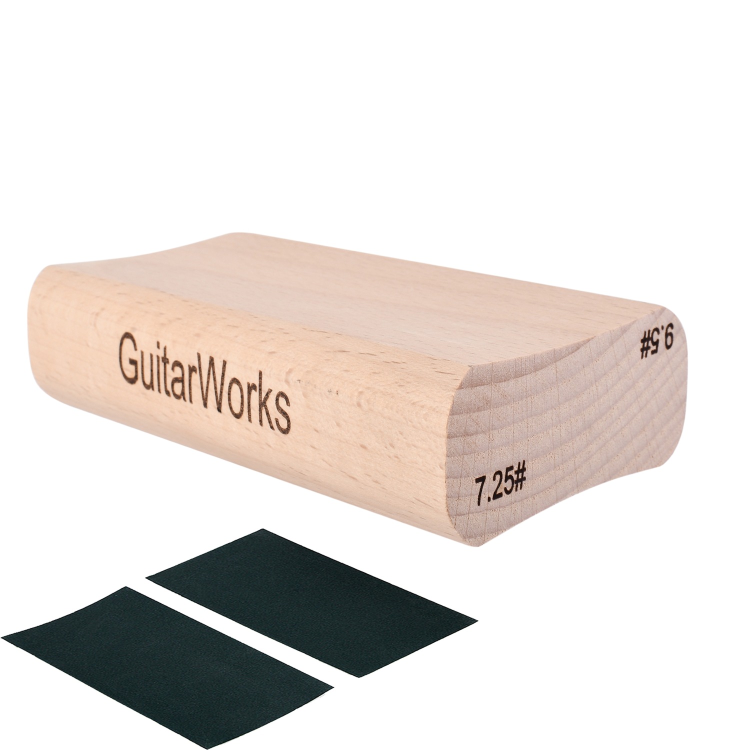 Blocco Abrasivo Per Livellare Tasti Di Chitarra E Basso – Doppio Raggio 30,5 E 40,6 Cm, In Legno, Per Liutaio