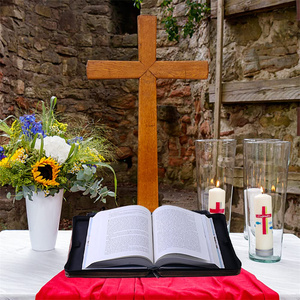 Couverture de Bible de Style nostalgique en cuir PU de haute qualité pour hommes couverture de Bible en cuir transportant le sac de Bibles d'église avec poignées - Product Image 3