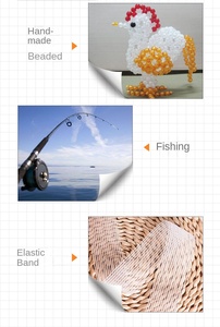 Trong Suốt Cá Lụa Chủ Đề 3000 Mét Đen Trắng 0.15Mm <span class=keywords><strong>Filament</strong></span> Cho Đính Cườm Quần Toe Dòng Polyester Câu Cá May - Product Image 6