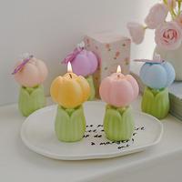Lilin Aroma Bunga Tulip Cantik Buatan Tangan Grosir Lilin Tulip untuk Hari Thanksgiving