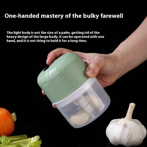 Mini Picadora de Ajo Eléctrica Inalámbrica, Procesador de Alimentos Doméstico, Picadora de Verduras, Preparador de Comida para Bebés, Herramienta para Frutas y Verduras - Product Image 2