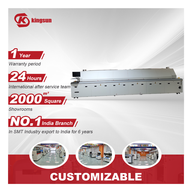 Smt Machine Pick and Place Machine Welding Equipment 8 10 12 Temperature Zones SMT SMD Soldering Reflow Oven Machine