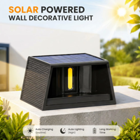 Lampe murale solaire LED extérieure à double éclairage latéral, angle réglable, étanche, lampe de clôture de jardin, étanche IP65