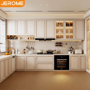 Juego <span class=keywords><strong>de</strong></span> Gabinetes <span class=keywords><strong>de</strong></span> Cocina Modulares <span class=keywords><strong>de</strong></span> Madera Maciza Pintados <span class=keywords><strong>de</strong></span> <span class=keywords><strong>Blanco</strong></span> con Diseño Clásico <span class=keywords><strong>de</strong></span> Lujo - Product Image 2