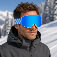 Gafas de Esquí de Montaña Personalizadas, Fabricante Original, Doble Capa Antivaho, Electrochapadas, Alta Definición, Ligeras, UV400