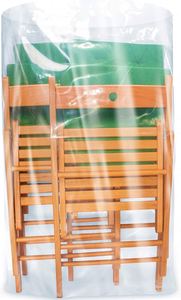 Sac en plastique transparent plat en polyéthylène industriel de grande densité 30x42 pouces 3 mil pour emballage de sucre avec impression par gravure - Product Image 2