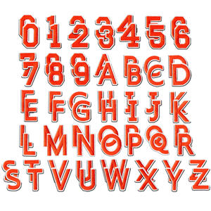 2 juegos de 72 piezas de parche bordado de números de letras inglesas, superventas, planchado para prendas, bolsas, sombreros, accesorios, artesanía DIY - Product Image 1