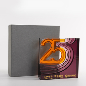 Trofeo de Cristal Liuli Morado Jadevertu con Logotipo Personalizado, Pulido y Duradero para Premios Corporativos de 3er a <span class=keywords><strong>80</strong></span>º <span class=keywords><strong>Aniversario</strong></span> - Product Image 4