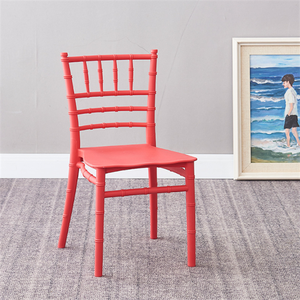 Fábrica apilable Durable resina transparente niños Chiavari Tiffany Silla de fiesta acrílico niños silla para la venta - Product Image 2