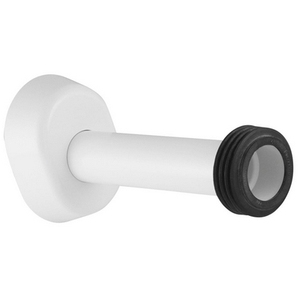 Tuyau de raccordement télescopique 40/44mm L.30cm blanc pour flexibles de plomberie à cassette intégrée - Product Image 1