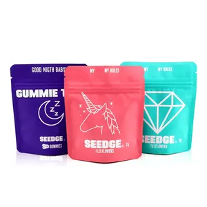 Wholesale 3.5G Resealable Smell Proof Bag Of 3.5G Mylar Bag Edible Package Baggies 500Mg 600Mg Edible Packaging