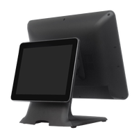 Двойной дисплей емкостный сенсорный экран POS система Windows 10/11 кассир 15 дюймов с 9,7 "вторым дисплеем