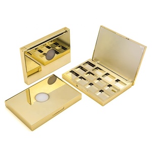 Индивидуальные 12 видов цветов многохромные тени для век Пустая палитра квадратные тени для век упаковка Золотая палитра теней для век Органайзер - Product Image 4