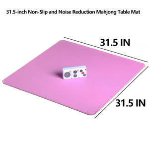 Tapis de Mahjong Personnalisé Rose 31,5 Pouces Antidérapant et Réducteur de Bruit - Surface Imperméable Premium - Product Image 3