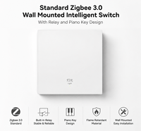 Interrupteur mural intelligent Zigbee 3.0 standard OEM, contrôlé par application, utilisation universelle, maison intelligente, panneau lumineux 3 voies