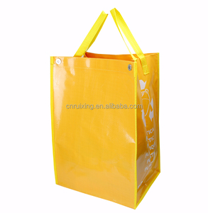 Personalizado reciclar <span class=keywords><strong>tres</strong></span> piezas plegable pp laminación tejido bolsa de basura - Product Image 2