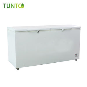 Congélateur <span class=keywords><strong>solaire</strong></span> à coffre 24V 560L 698L 1280L, congélateur à coffre DC à 2 portes avec isolation super épaisse de 110 mm pour l'épicerie - Product Image 1