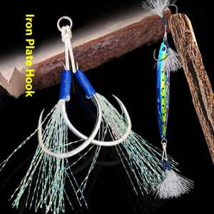 Luya Double crochet Slow Shake plaque <span class=keywords><strong>de</strong></span> <span class=keywords><strong>fer</strong></span> crochet <span class=keywords><strong>de</strong></span> pêche en mer forte traction pour les espèces cibles <span class=keywords><strong>de</strong></span> <span class=keywords><strong>carpe</strong></span> pour les explosions amazoniennes-pêche en bateau - Product Image 6