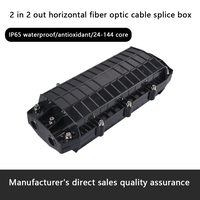 DEKAM 96 144 Boîtier de raccordement horizontal à fibres optiques IP68 étanche empilable avec plateau SDK Garantie 3 ans pour réseau FTTH