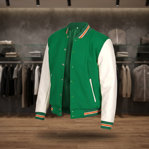 Nouvelle veste bomber streetwear pour homme en coton, style américain rétro, robuste, à bretelles rembourrées et bords frangés, motif cœur - Product Image 2