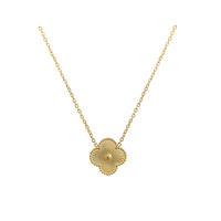 Vente en gros, pendentif polyvalent en or 18 carats à cinq feuilles, trèfle à quatre feuilles, collier en acier inoxydable pour femmes, pendentifs et breloques à la mode