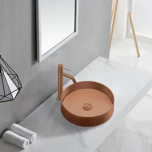 Bathroom Sinks Dali 2022 Italian Antique Elegant Design Sink Bowl Washbasin Luxury Stainless Steel Wash Bathroom Water Lavamanos Wash Basin