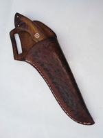 Étui à couteau en cuir fait main, sur mesure OEM, étui vertical, fixation ceinture, protège la lame, coutures de qualité, toutes tailles, couleur marron, Zafar