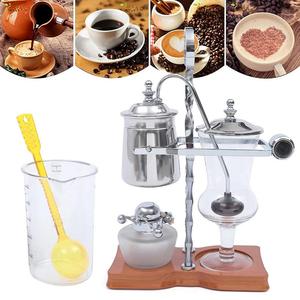 Belgique Famille Balance Siphon Siphon Élégant <span class=keywords><strong>Double</strong></span> Fossé Fulcrum Poignée De Luxe Antique Brasseur Thé Cafetière - Product Image 2