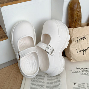 Sandales Mary Jane d'été pour femmes, rehaussantes, avec semelle souple et rembourrée, chaussures de jardin et mules tendance pour l'extérieur - Product Image 6