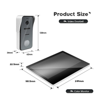 Caméra extérieure étanche, vidéophone filaire avec serrure électrique, système de contrôle d'accès intelligent, sonnette vidéo, interphone