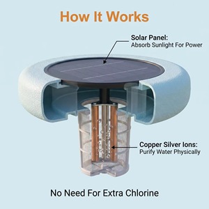 Ioniseur solaire pour <span class=keywords><strong>piscine</strong></span>, purificateur <span class=keywords><strong>d</strong></span>'<span class=keywords><strong>eau</strong></span> en cuivre, réduit le chlore, garde l'<span class=keywords><strong>eau</strong></span> de <span class=keywords><strong>piscine</strong></span> claire et propre - Product Image 6