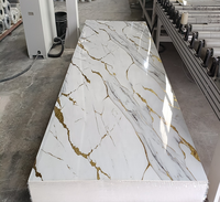 Panneaux Muraux en PVC Effet Marbre Ultra-Légers, Installation Facile pour Projets de Rénovation et DIY