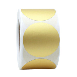 Tùy Chỉnh Đầy Màu Sắc Vòng Nhãn Nhiệt 2Inch Matte Vàng Bạc Niêm Phong Sticker Quà Tặng Đám Cưới Hộp Nhãn 50Mm Phong Bì Nhãn - Product Image 5