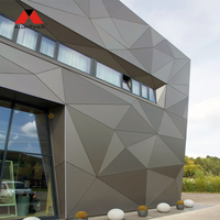 Panneaux muraux en aluminium 3D modernes ALUMTIMES, panneaux métalliques CNC, revêtement extérieur, façade architecturale, revêtement pour projet de villa