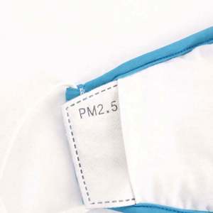 Unisex <b>Sun</b>-Protection Fabric Cloth Black Face Mask Facemask Cotton Custom Black Reusable Washable Facemask - Product Image 4