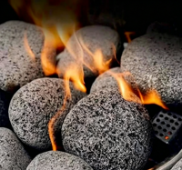 Batu Sauna Oval Kemasan Besar, Batu Basalt Halus, Panas Tahan Lama untuk Pemanas Sauna
