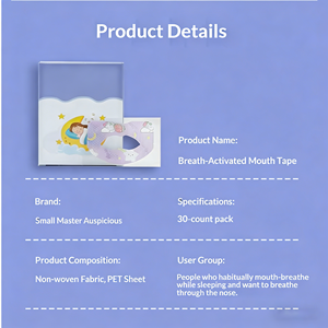 Çocuk Rehabilitasyon Terapisi Malzemeleri Horlama ve Nefes Alma Düzeltmesi için Ağız Kapatma Bandı, Açık Ağız Uyku Sızdırmazlık Bandı - Product Image 5